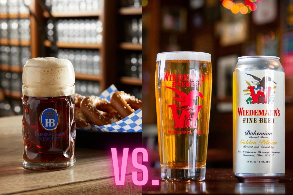 Hofbrauhaus Newport and Wiedemann will face off in the Final Four of Cincinnati's Favorite Beer 2024.