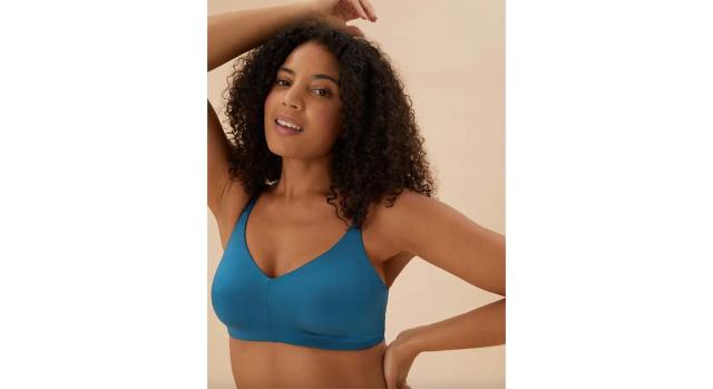 NEW! M&S Body Marks & Spencer dark turquoise non-wired full cup Flexifit bra