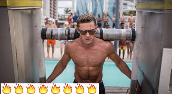 Feel the burn: This would be even higher on the list if he didn’t look like he was in excruciating pain. The takeaway? Looking buff is hard work, of course. (Photo: Instagram)