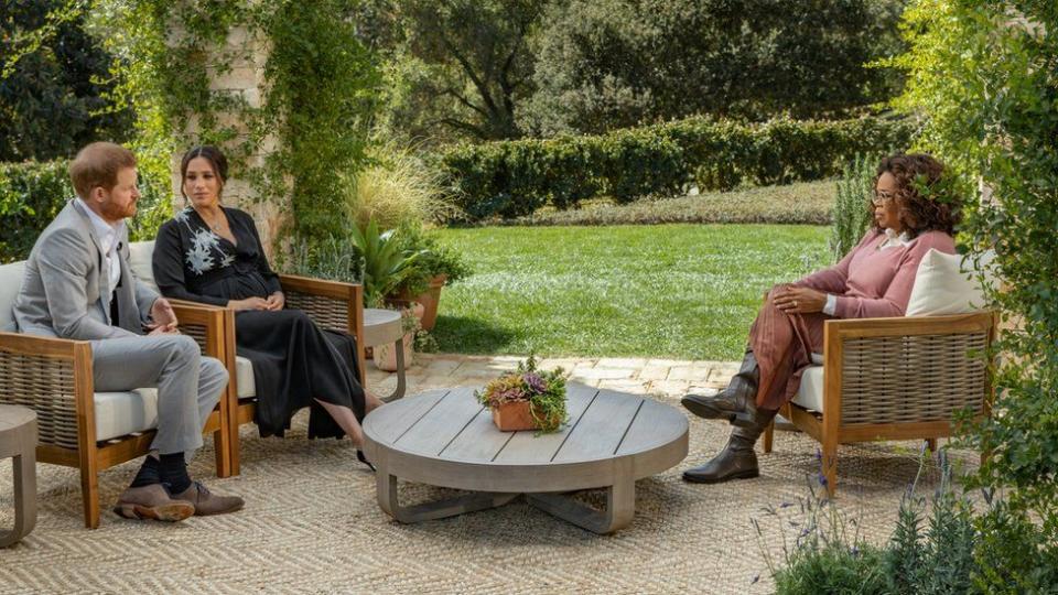 Prince Harry and Meghan Markle sit down with Oprah