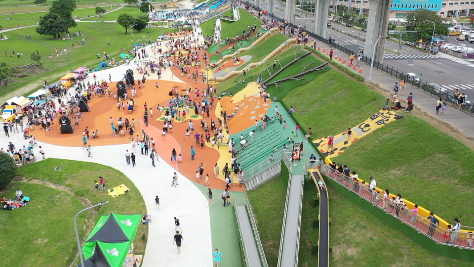 水利局「六水」治理策略，推動水育樂打造熊猴森樂園。   圖：新北市水利局提供