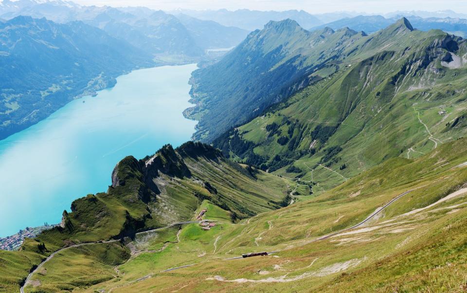 Little train on Brienzer Rothorn, switzerland - Getty