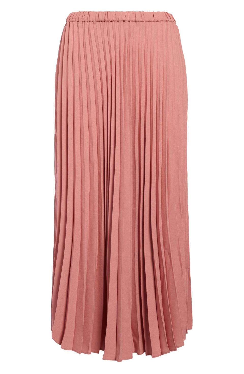 Halogen Pleated Midi Skirt. Image via Nordstrom.