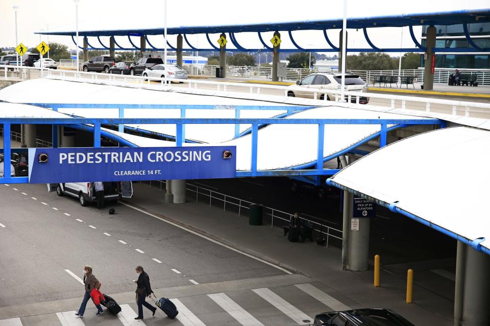 The entry and exit canopy at Jacksonville International Airport will be replaced as part of a $4 million upgrades project.