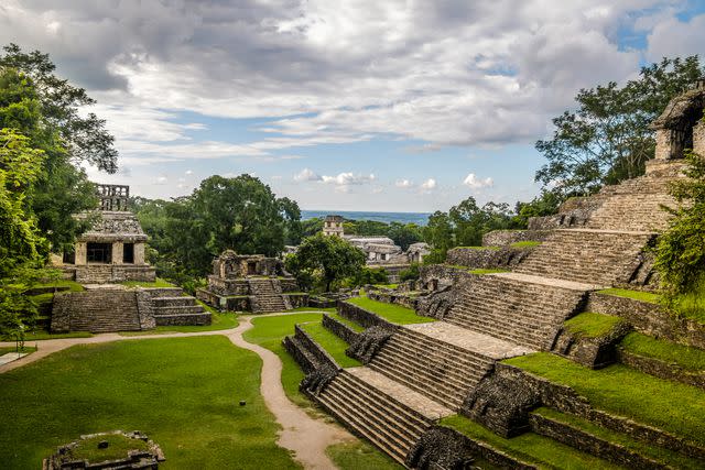 <p>Getty</p> Temples of the Cross Group in Chiapas, Mexico