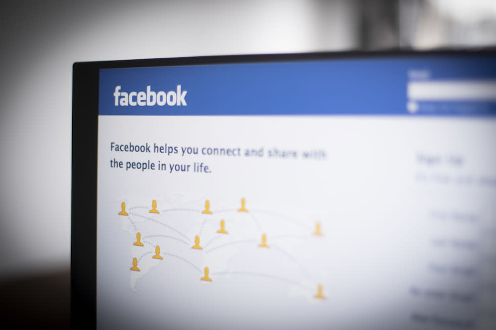 The Facebook login screen is seen in this photo illustration on March 13, 2019 in Warsaw, Poland. (Photo by Jaap Arriens / Sipa USA)