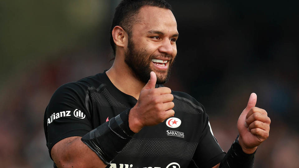Billy Vunipola in action for Saracens. (Photo by David Rogers/Getty Images)