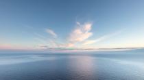 <p>Nothing but blue sky and blue sea near Mallorca, Spain. </p>