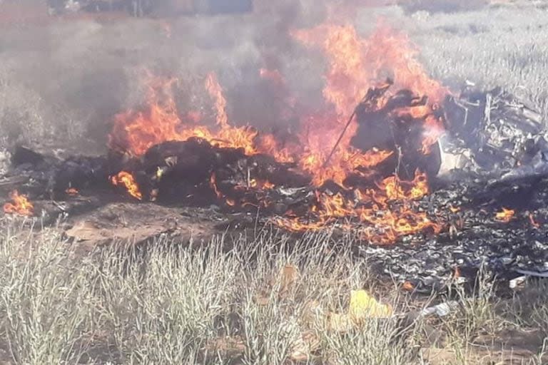 Cayó un avión en el aeropuerto de Cutral Co