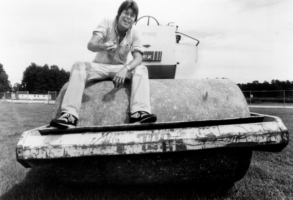 Stephen King on the set of 'Maximum Overdrive' (Photo: De Laurentiis Entertainment Group/courtesy Everett Collection)