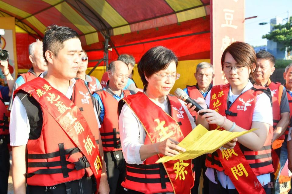 ▲鹿港地藏王廟舉辦為期三天的「2023祈安拔薦三天大法會 祭水靈儀式、放水燈，照引水中孤魂水靈能上岸，找到可以宴請祂們的地方，享用祭品並接受超渡。（圖／記者陳雅芳攝，2023.08.28）