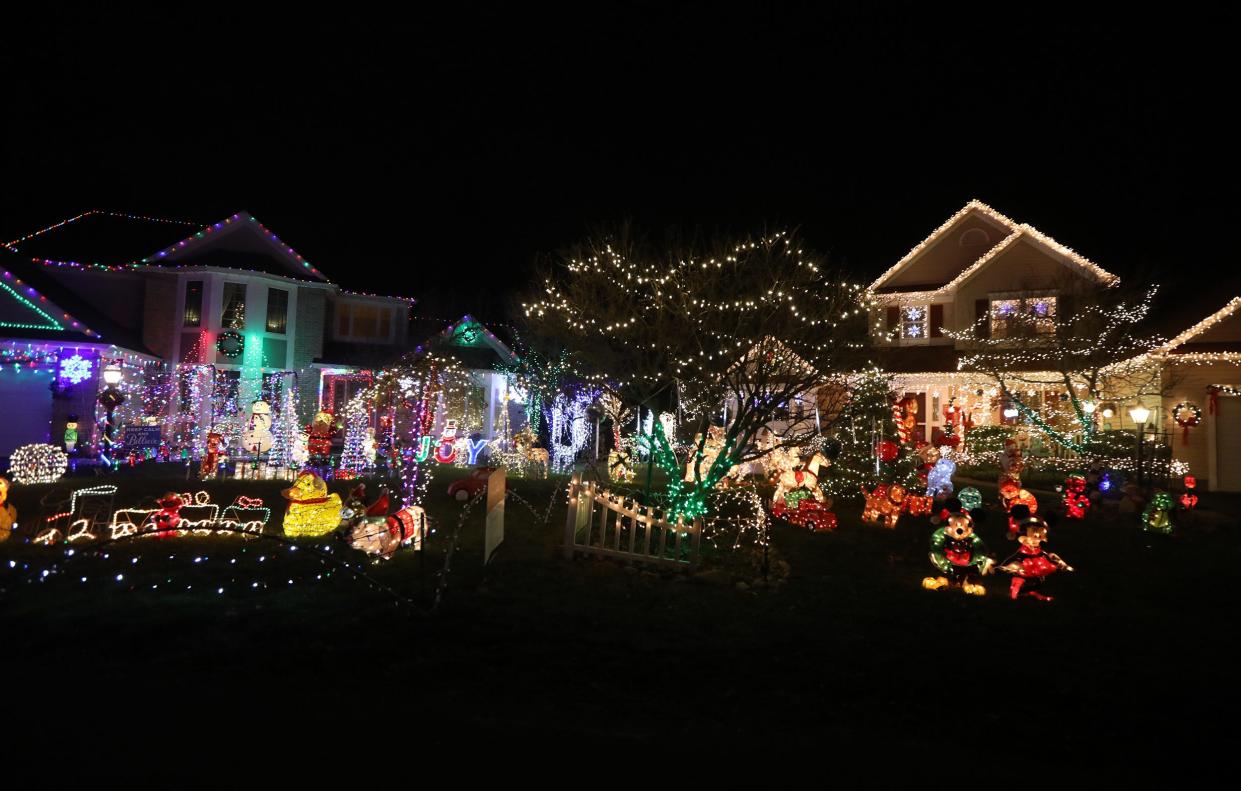 Endicar Drive in Irondequoit has a large holiday decoration and light display. Several of these homes are also part of the Holiday Lights Tour, which is a fundraiser to benefit the Bivona Child Advocacy Center that runs Dec. 9 through Jan. 1.