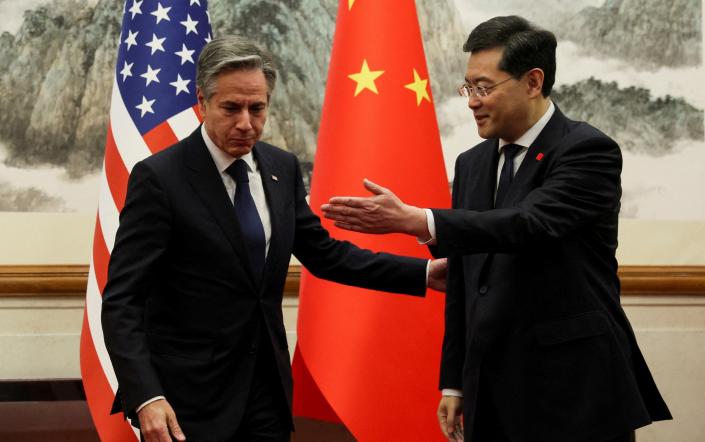 U.S. Secretary of State Antony Blinken meets with China's Foreign Minister Qin Gang