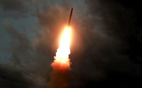 A new ballistic missile was test launched on 31 July - Credit: AFP/Getty images&nbsp;