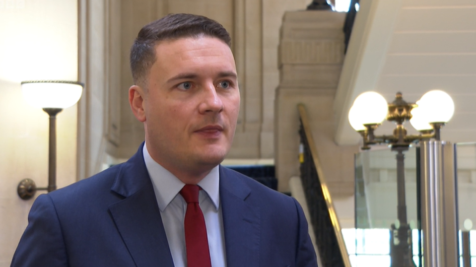 Wes Streeting Labour shadow health secretary (BBC)