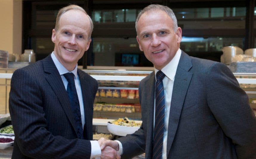 Charles Wilson (L) had been tipped as a likely successor to Tesco boss Dave Lewis 