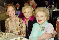 <p>Betty shares a table at the TV Land Awards with her friends and former co-stars Mary Tyler Moore (far left) and Cloris Leachman from their days together on <em>The Mary Tyler Moore Show. </em></p>