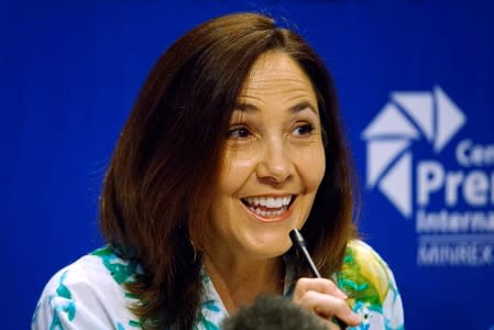 FILE PHOTO: Mariela Castro, a lawmaker and director of the Cuban National Centre for Sex Education (CENESEX), National Assembly member and daughter of Cuba’s President Raul Castro, speaks during a news conference in Havana