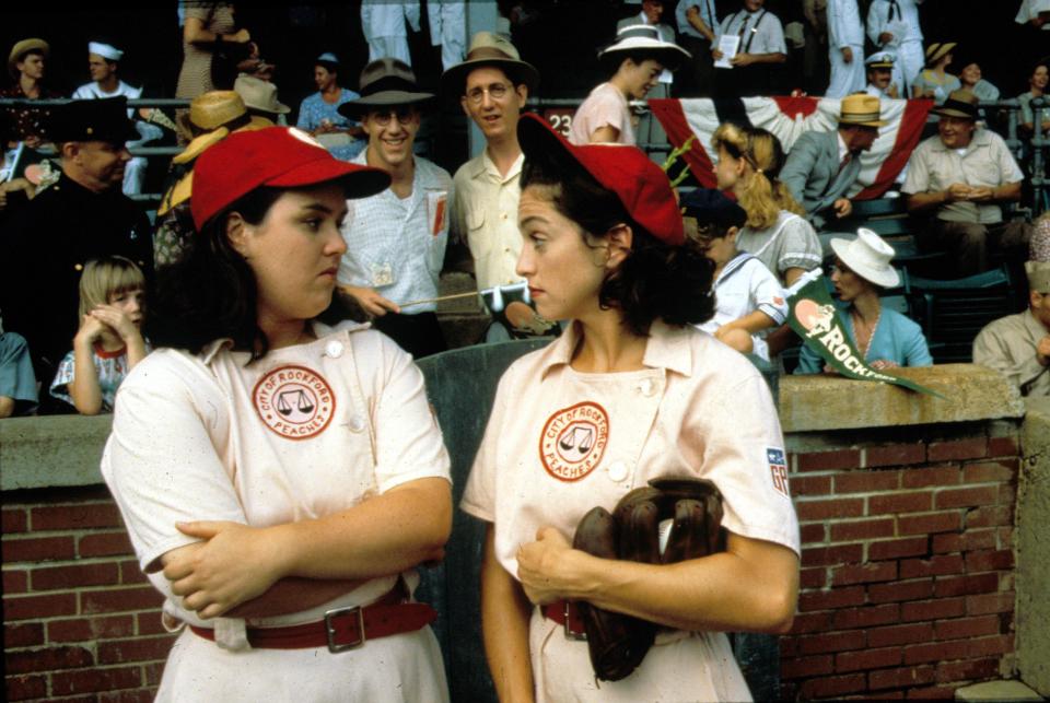 <span><span>A League Of Their Own, Rosie O'Donnell, Madonna</span><span>Moviestore/Shutterstock</span></span>