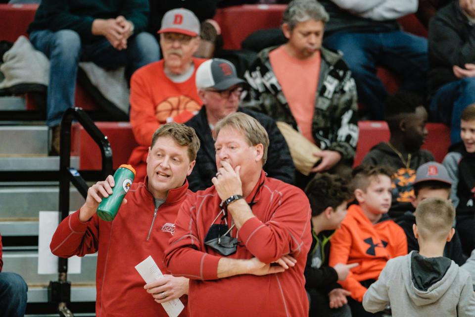 Dover's Bob Von Kaenel and his son, Matt, have coached together for 25 years. Von Kaenel will be inducted into the Ohio Basketball Hall of Fame on Saturday, April 20.