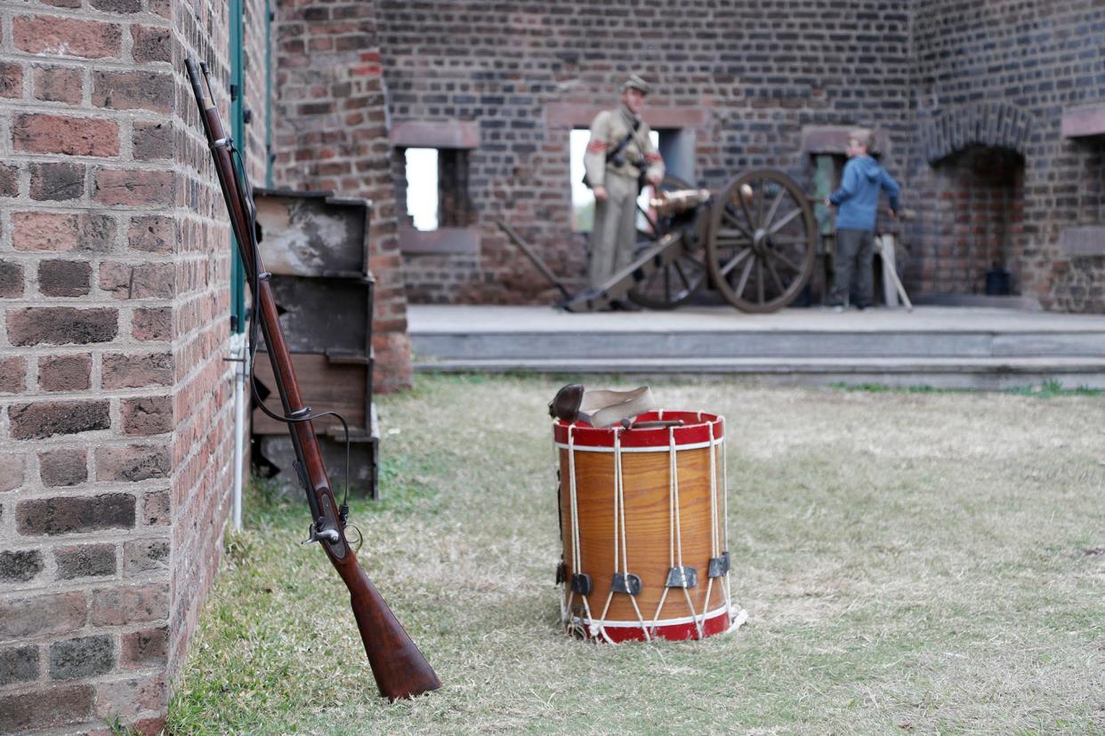 Several of the rifles, flintlocks, and pistols used by interpreters at Old Fort Jackson were stolen during a break in on December 10, 2022.