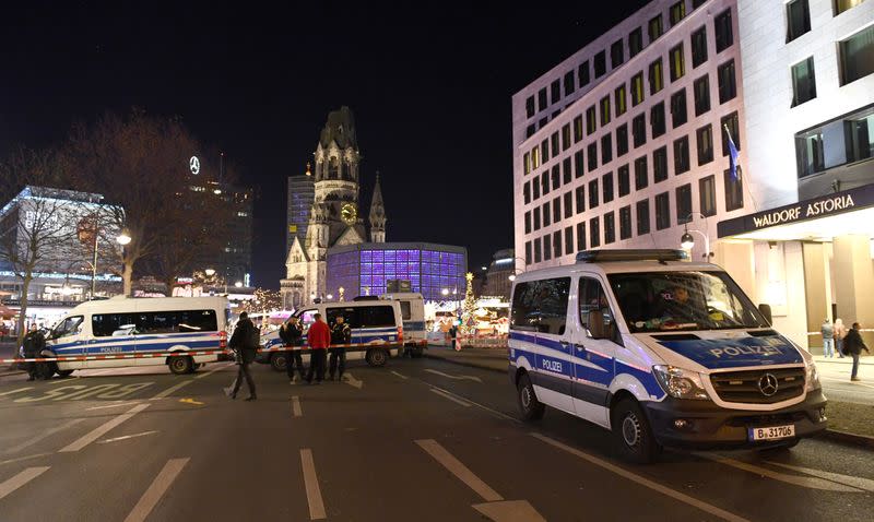 Police evacuated a Christmas market in Berlin