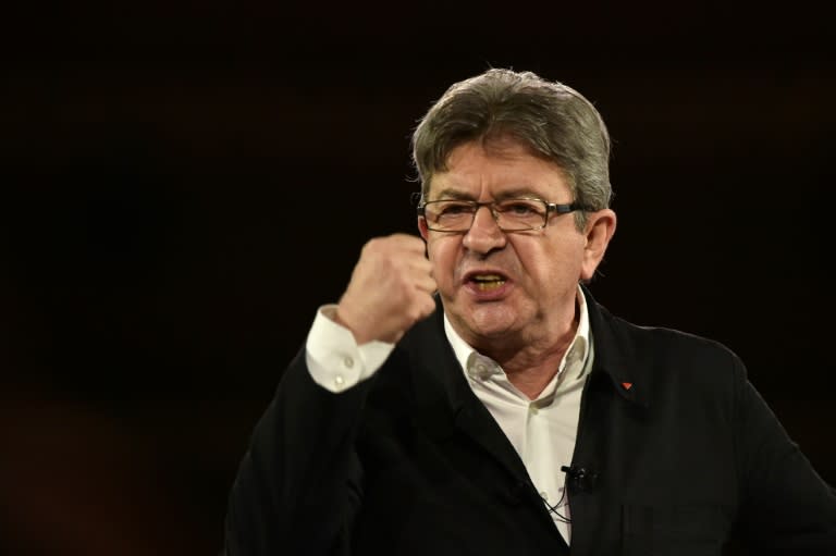 French presidential election candidate for the far-left coalition La France Insoumise Jean-Luc Melenchon has surged in recent polls