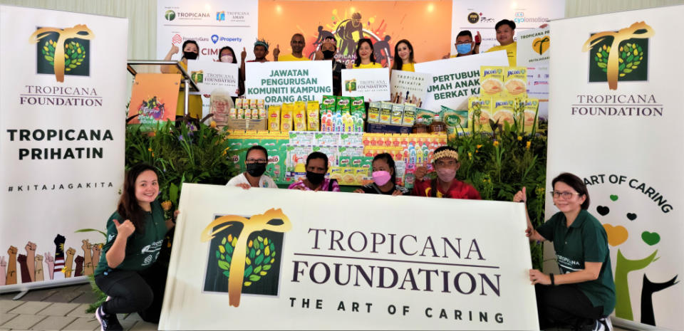 Tropicana Foundation donation to two homes
