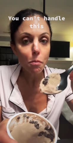 <p>Bethenny Frankel/Instagram</p> Bethenny Frankel Shares a Snack Hack for Frozen Yogurt