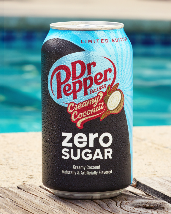 Dr Pepper Creamy Coconut is a coconut-infused Dr Pepper soft drink in stores for a limited time for summer 2024.