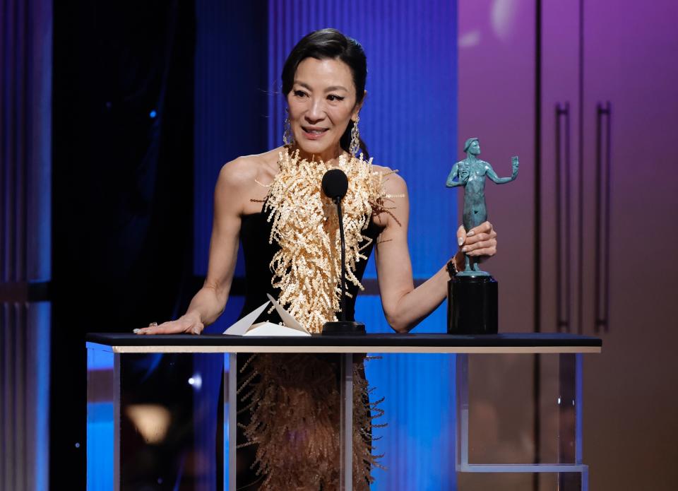 楊紫瓊獲得電影類最佳女主角。（圖／Getty）