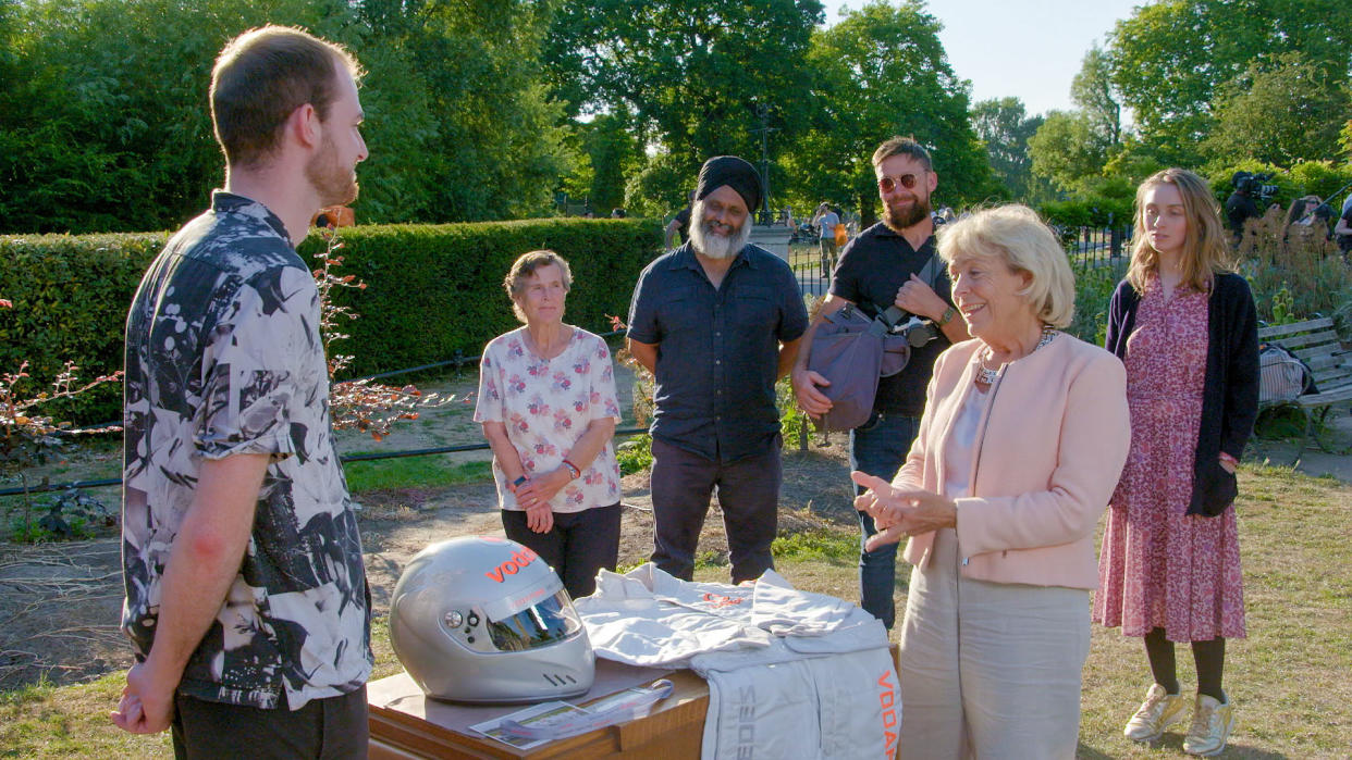 Hilary Kay meets a Lewis Hamilton superfan on Antiques Roadshow. (BBC)