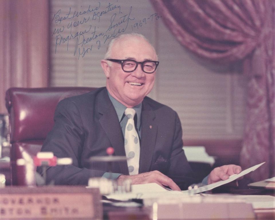 Lubbock’s Gov. Preston Smith signed the bill which created Odessa’s University of Texas of the Permian Basin. Pinkie Roden was called The Father of UTPB.