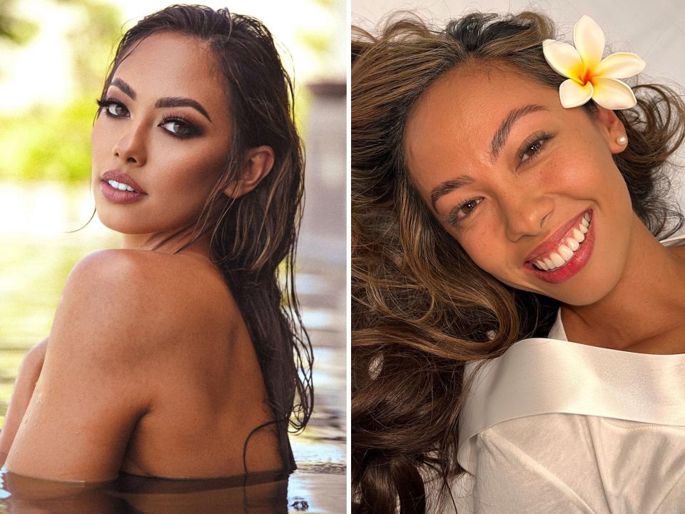 Miss Hawaii Kiana Yamat during her makeup-free photoshoot