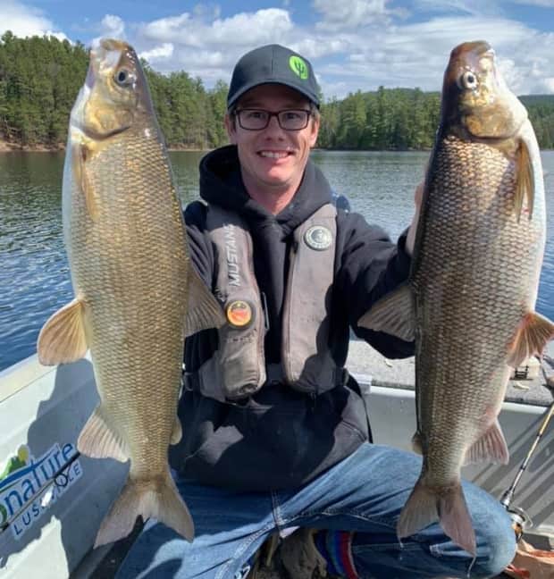 Kevin Kyer wouldn't specify which Outaouais lake he pulled these impressive whitefish from. 'Fishermen like to keep their spots a secret.'