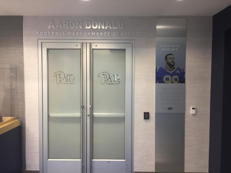 The University of Pittsburgh named its football training facility after Aaron Donald.