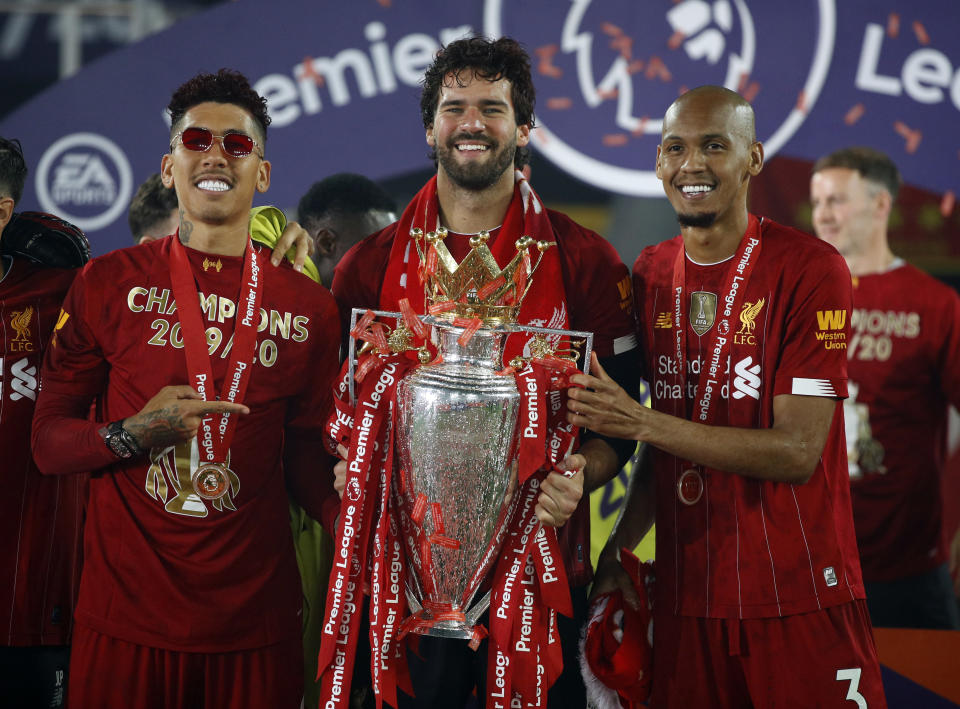 Liverpool lift their first English Premier League title