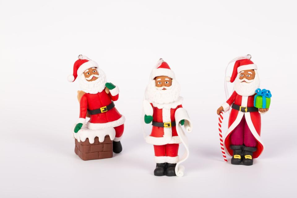 The collection includes a range of Santa decorations. (March Muses/PA)