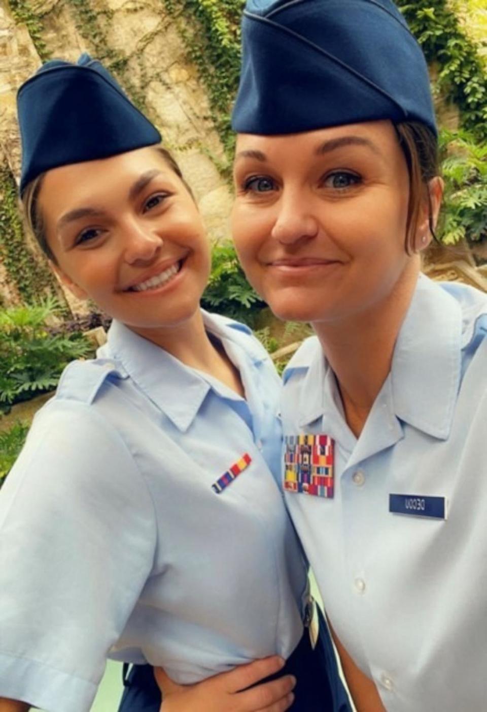 PHOTO: Senior Airman Jenaka DeCou said it has been “a really, really great blessing” to be deployed together with her mother, Senior Master Sergeant Jennifer DeCou. (Courtesy of Jennifer DeCou)