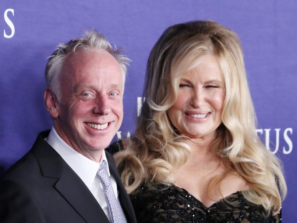 Mike White and Jennifer Coolidge (Matt Baron/BEI/Shutterstock)