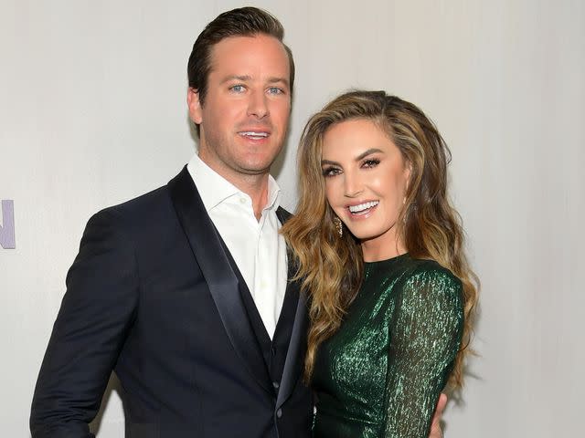 <p>Emma McIntyre/Getty</p> Armie Hammer and Elizabeth Chambers on Oct. 14, 2018