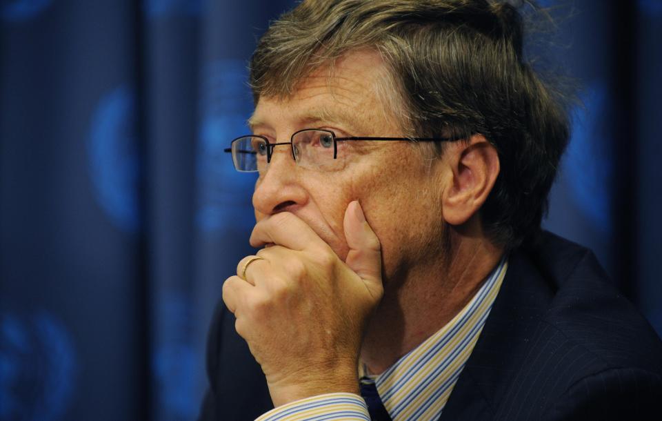 Gates, as chairman of the Bill & Melinda Gates Foundation,attends a global health conference put on by the United Nations on September 25, 2008 in New York.