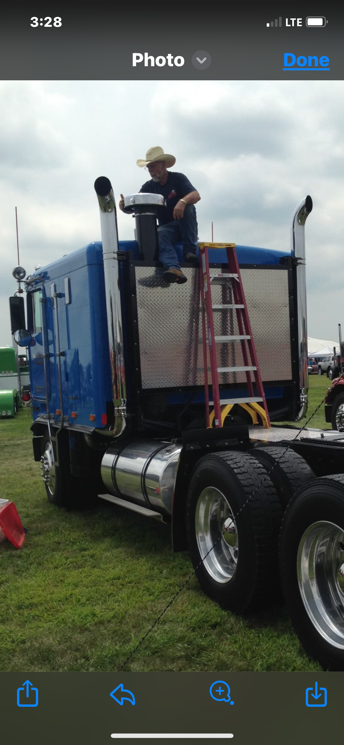 After his father died in 2010, Chet Kindle spent years fixing up this 1982 Kenworth semi-truck cab the way his dad had planned.