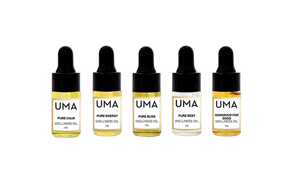Uma Oilsor, more accurately, the Uma estatehas been supplying luxury beauty brands (like Tom Ford) with some of the worlds finest all-natural oils for centuries. But their own line of productsspecifically their therapeutic oils, which are inspired by age-old Ayurvedic healing techniquestake the cake. If youre interested in the brand, we recommend starting out with their Wellness Oil Trial Kitit includes five TSA-friendly oils, for ailments ranging from stress and insomnia.To buy: umaoils.com, $45