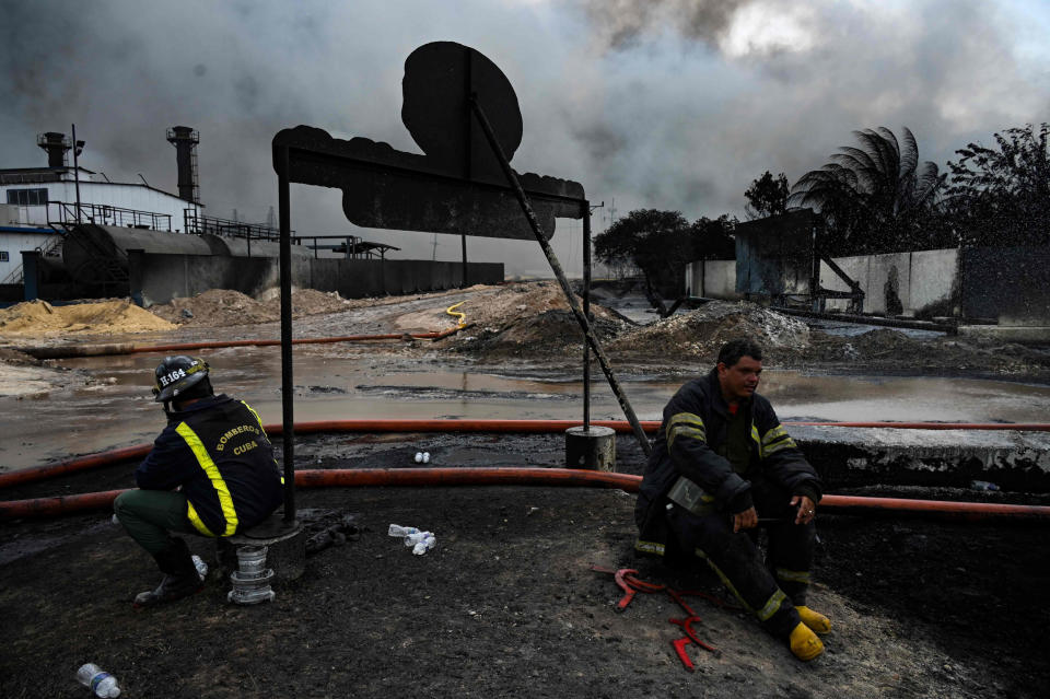 Image: Cuba oil depot fire (Yamil Lage / AFP - Getty Images)