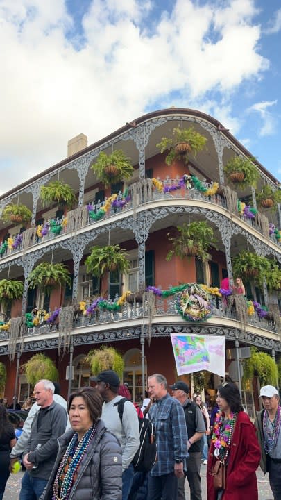 New Orleans French Quarter during Barkus parade on Sunday, Feb. 4, 2024. (WGNO/Rachel Hernandez)