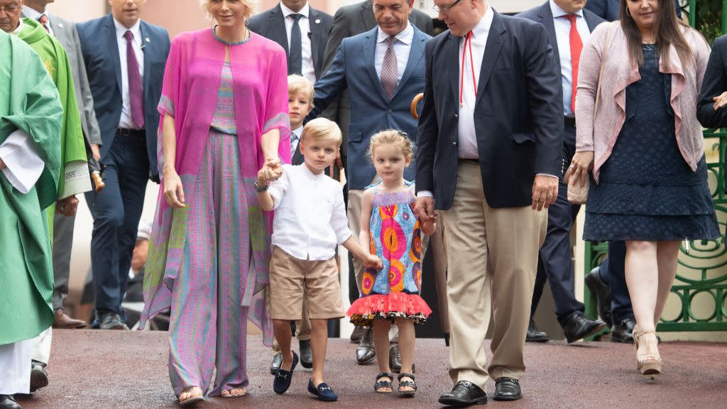 monaco royal family attend traditional monaco picnic