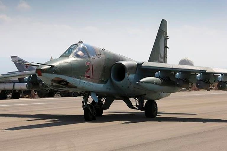 05/10/2015 Imagen de archivo de un avión de combate ruso Su-25 en Siria POLITICA INTERNACIONAL SIRIA ORIENTE PRÓXIMO ASIA MINISTERIO DE DEFENSA DE RUSIA