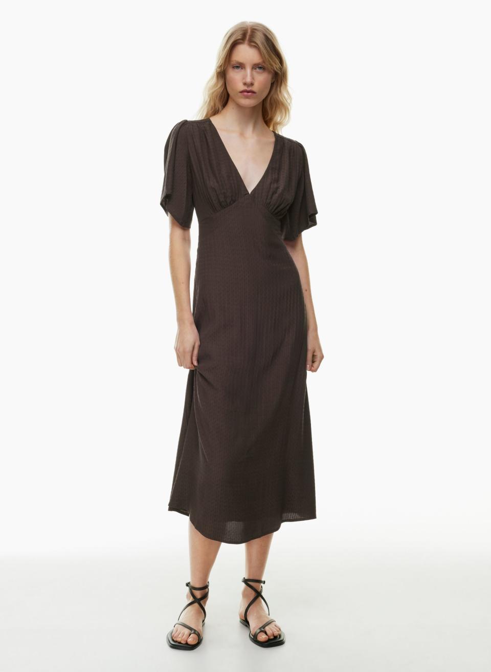 someone wearing the aritzia Little Moon Views Dress