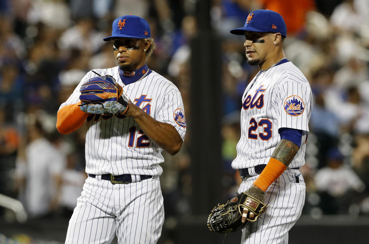 Javier Baez and Francisco Lindor with the Mets.